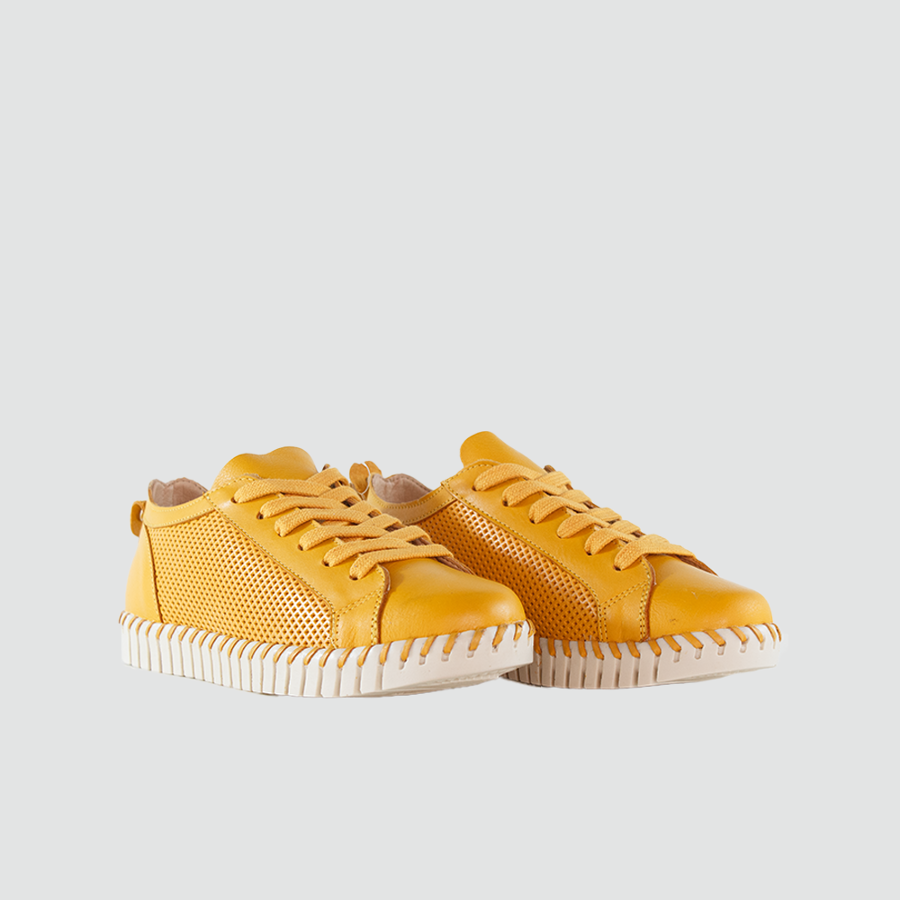 ZAPATOS PARA MUJER NICOLE CUERO MOSTAZA