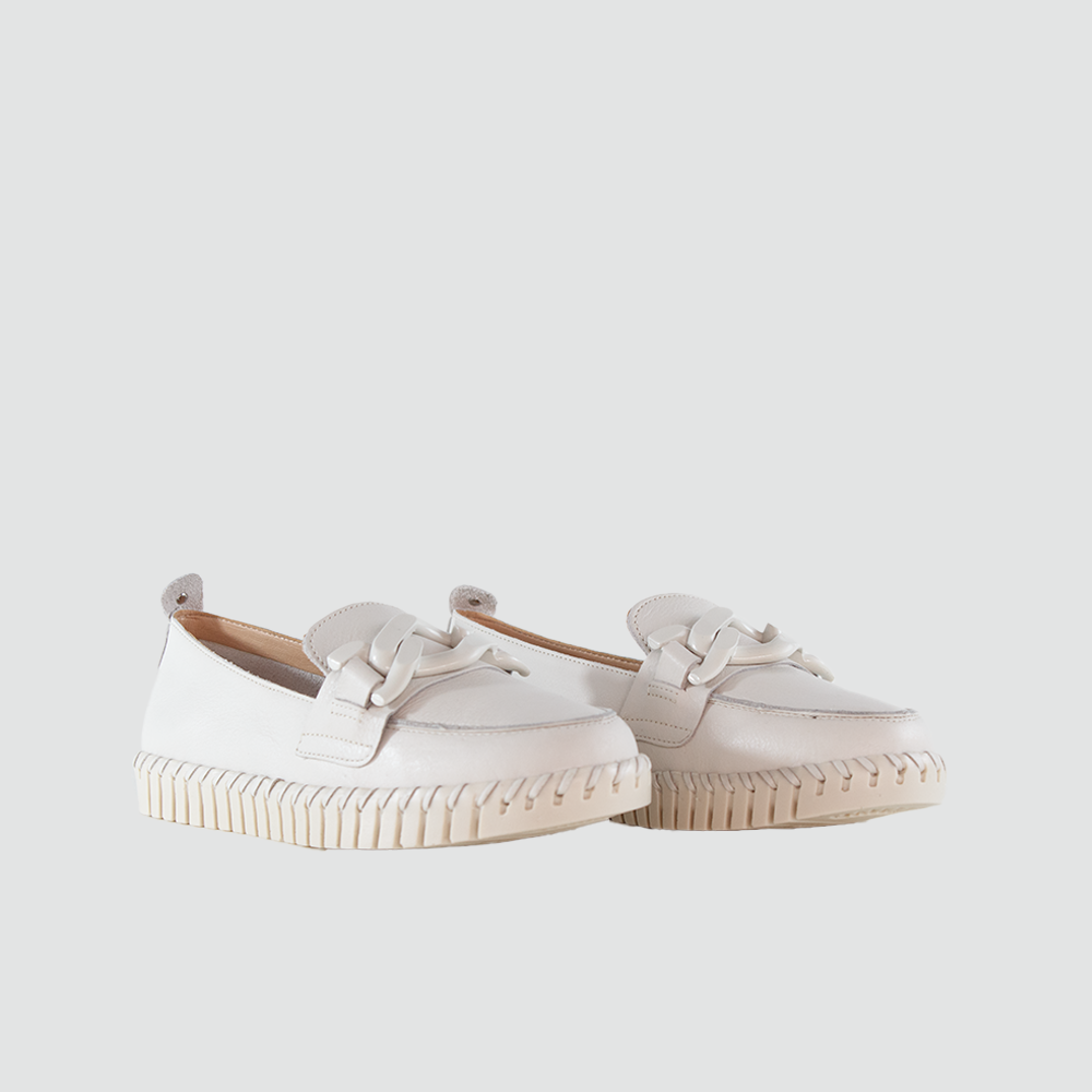 ZAPATOS PARA MUJER DANIS CUERO BLANCO