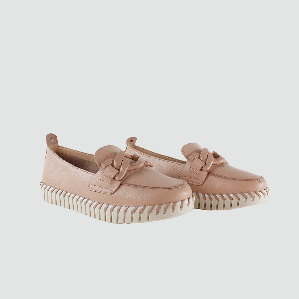 ZAPATOS PARA MUJER DANIS CUERO NUDE