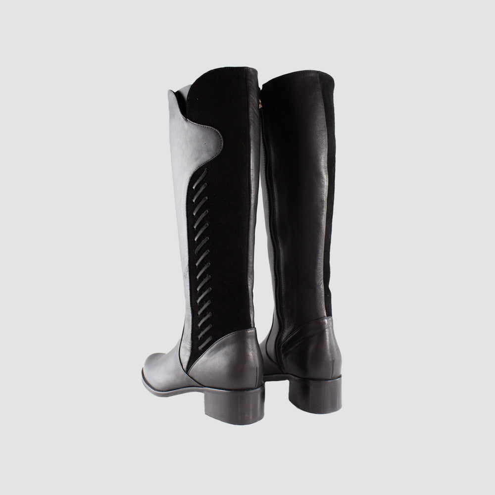 BOTAS PARA MUJER MILU CUERO NEGRO