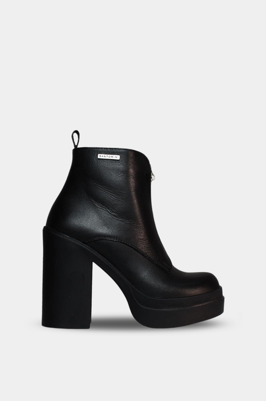 BOTINES PARA MUJER DUAN CUERO NEGRO