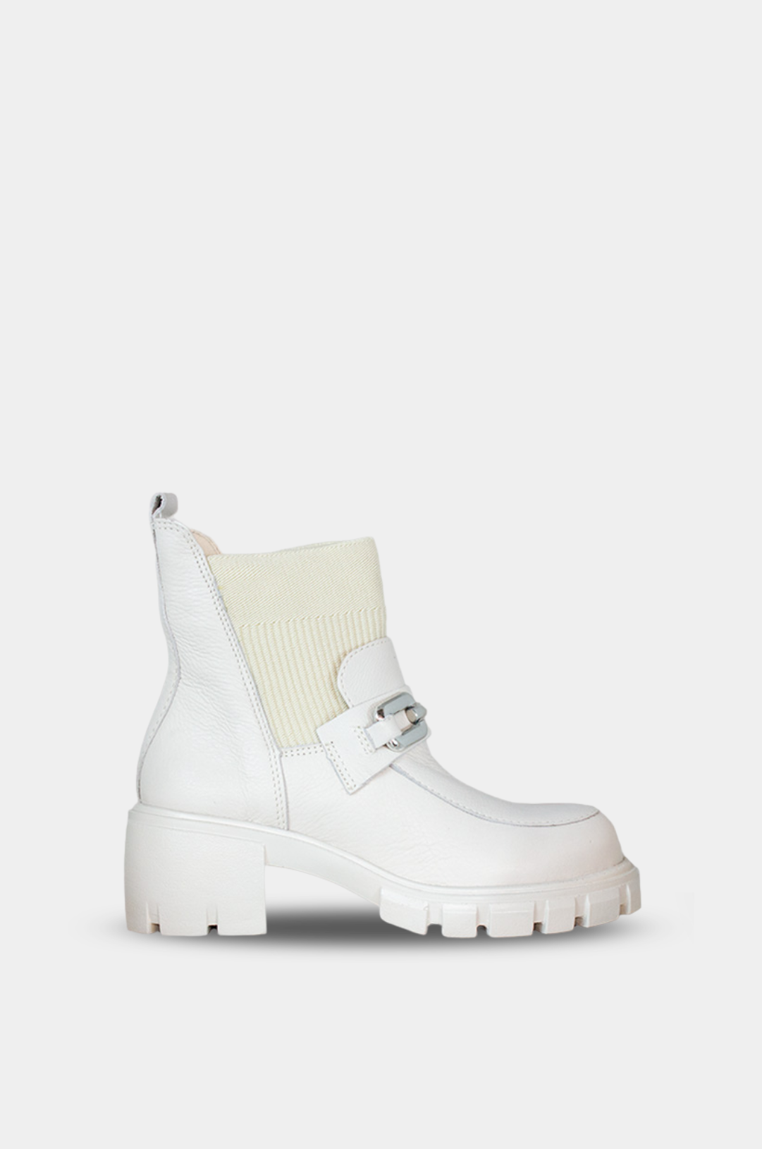 BOTINES PARA MUJER EMILIA CUERO BLANCO