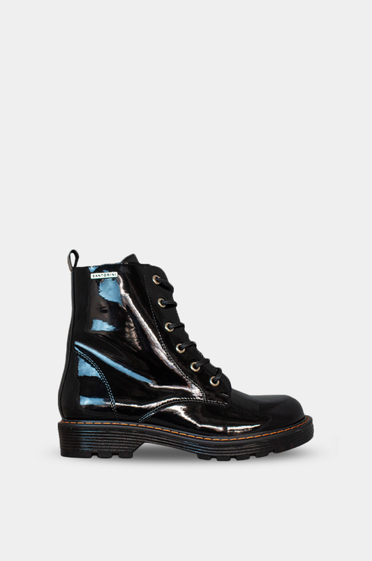BOTINES PARA MUJER ROMA CUERO NEGRO