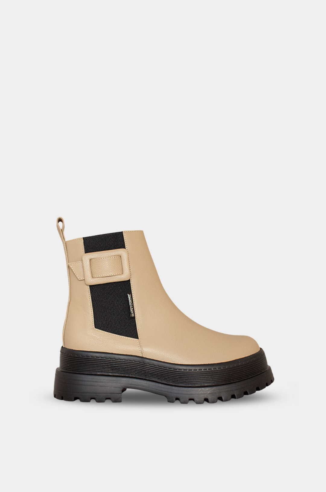 BOTINES PARA MUJER ARISTA CUERO BEIGE