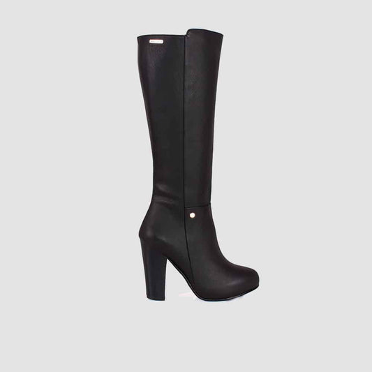 BOTAS PARA MUJER TAI CUERO NEGRO