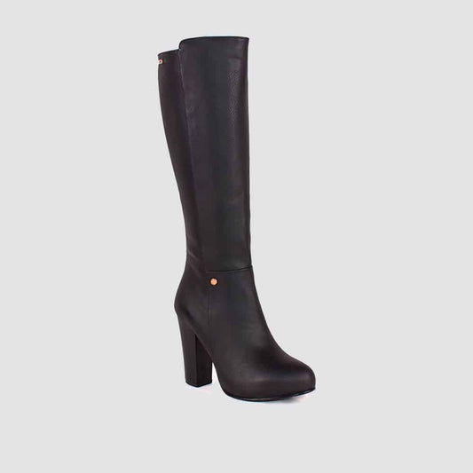 BOTAS PARA MUJER TAI CUERO NEGRO